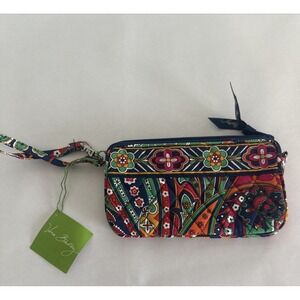 Vera Bradley Venetian Paisley Wristlet Inner Pockets Zipper‎ Multicolor NWT
